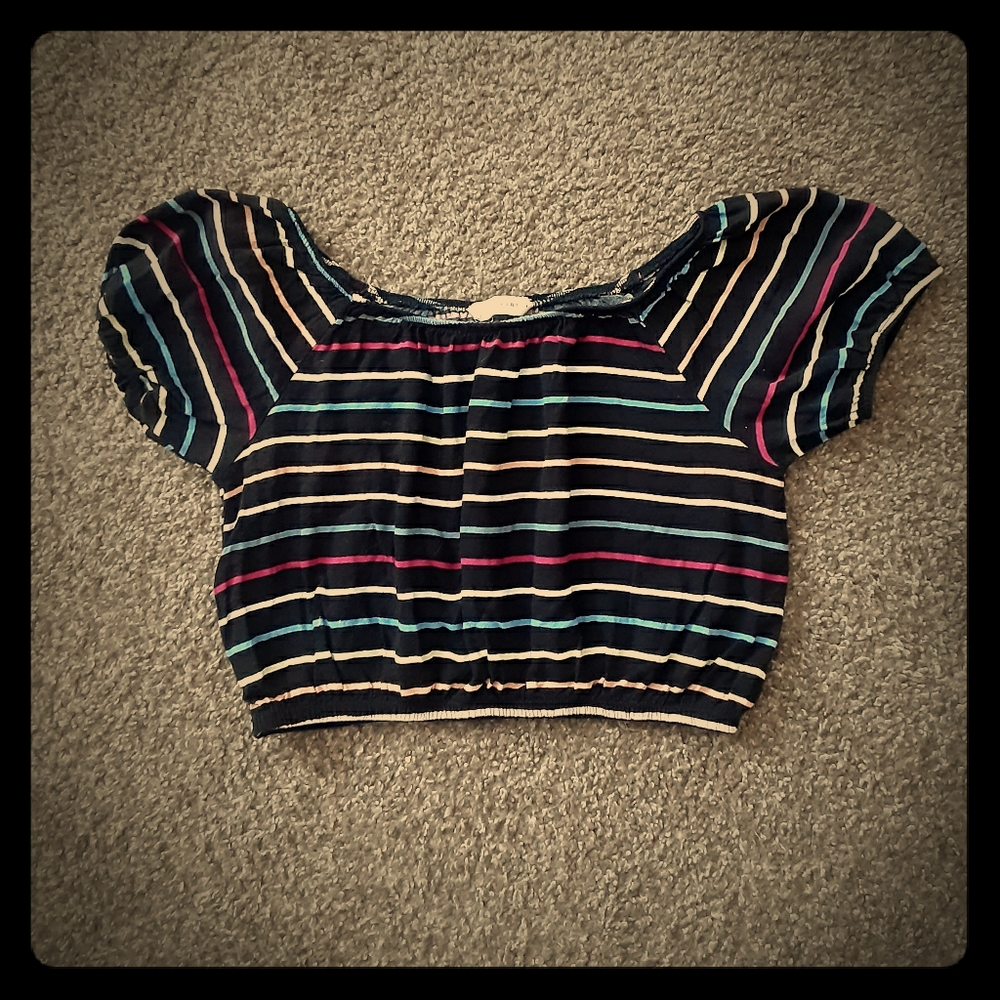 Striped Crop Top